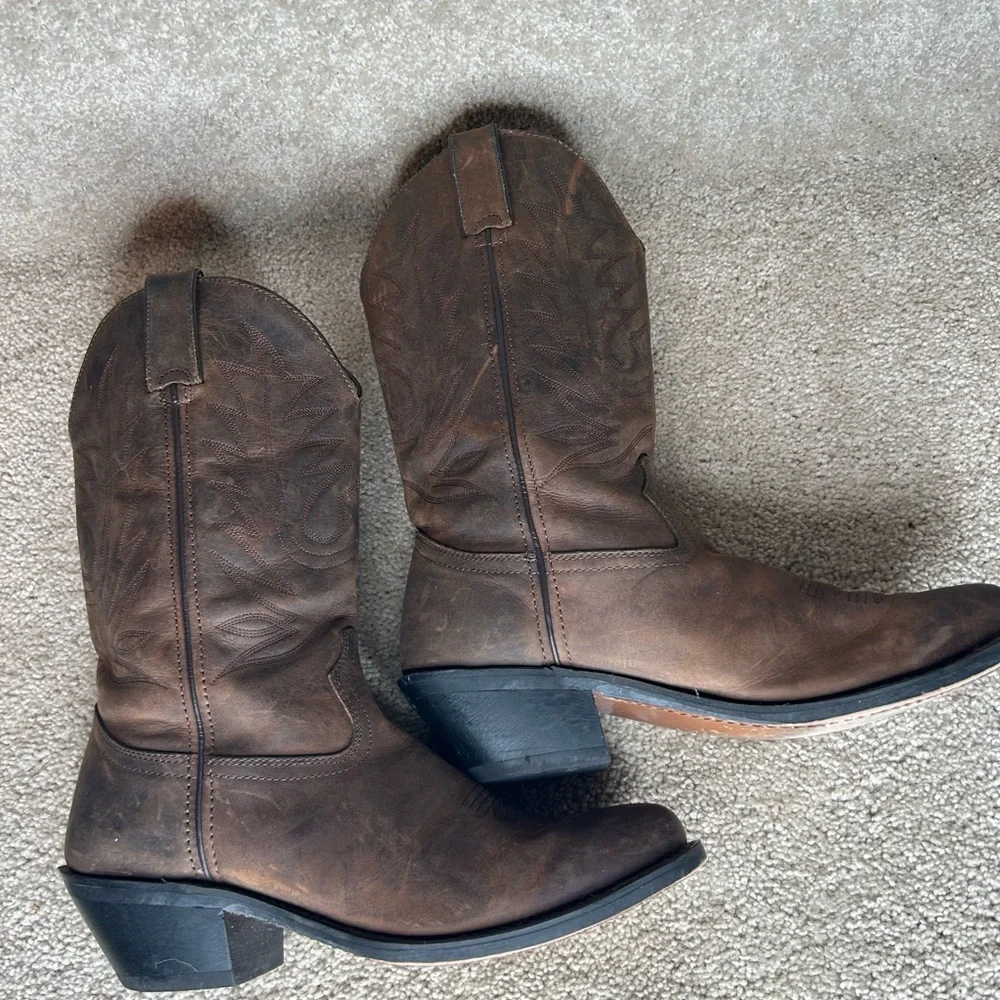 Durango 11” western shaft stitch brown women’s 9M - Picture 4 of 9